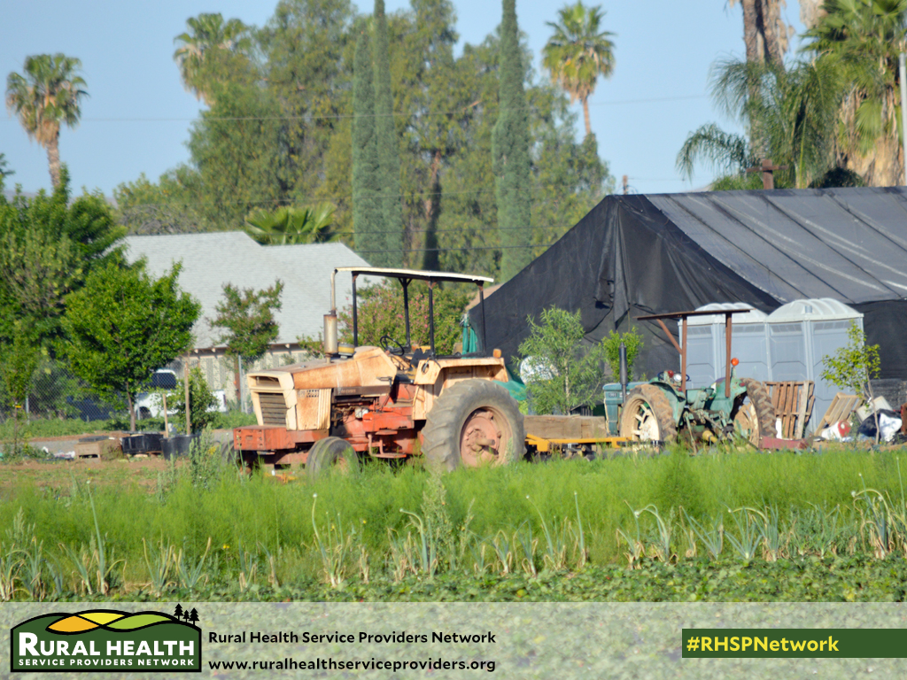 A tractor in Riverside, California